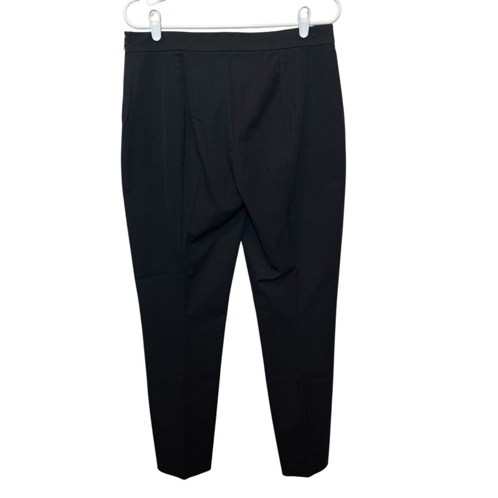 Everlane Women’s Size 14 Black Pants High Waisted Tapered Leg Crop Stretch Zip - Picture 2 of 10